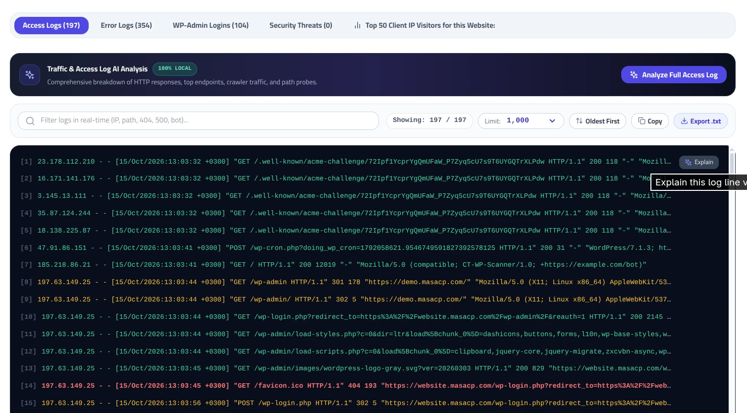 AI Log Analysis